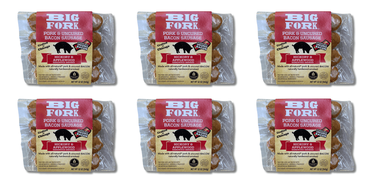 Bacon Sausage 6 Pack - Single Flavor by Big Fork Brands