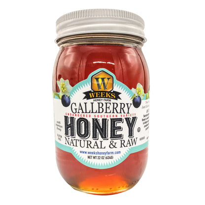 Our Best All-Natural Pure Raw Gallberry Honey