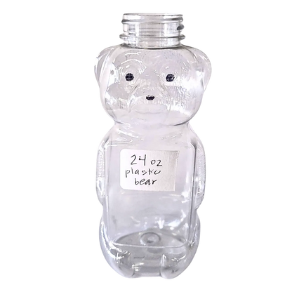 24 oz Plastic Flat Panel Honey Bears