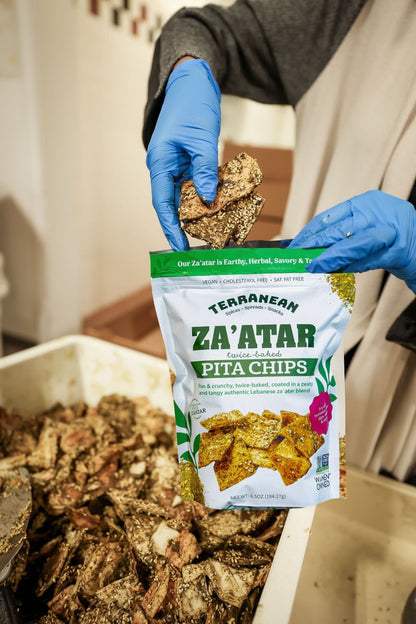 24 Pack Pita Chip Variety (8 Za'atar Pita Chips, 8 Spicy Za'atar Pita Chips, 8 Sea Salt Pita Chips)