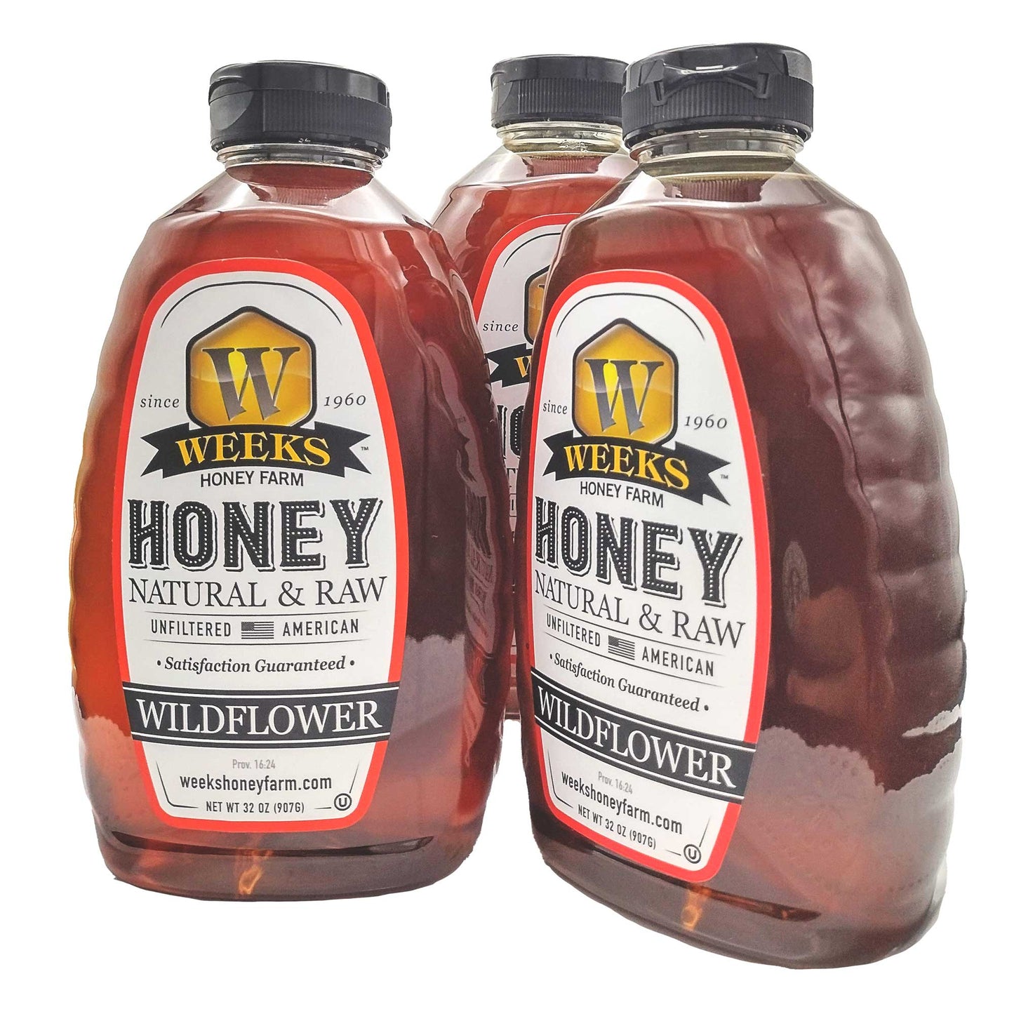 Pure Wildflower Honey - Natural & Raw | Weeks Honey Farm | Georgia