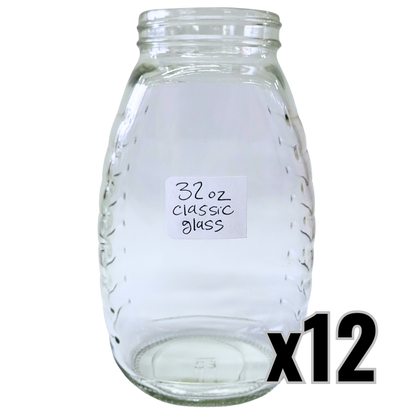 32 oz Glass Classic Honey Jars
