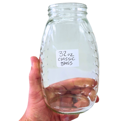 32 oz Glass Classic Honey Jars