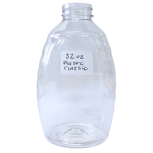 32 oz Plastic Classic Honey Jars by Foxhound Bee Company