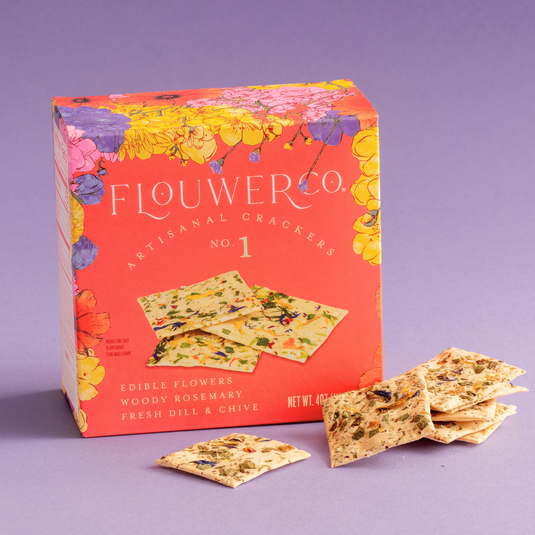 Flouwer Co. Artisanal Crackers, No.1 - Full Case of 12 boxes