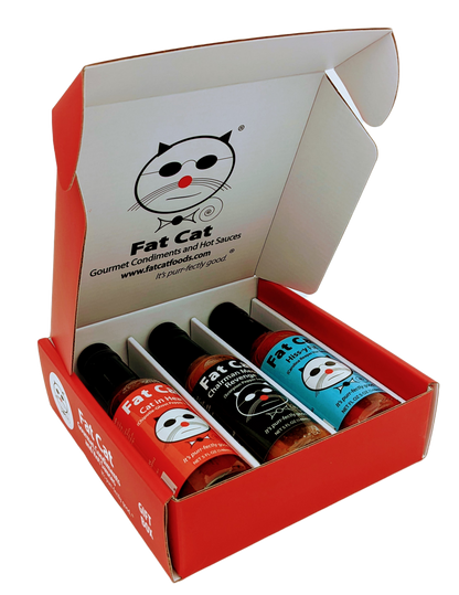 Heat Lovers 3 Bottle Hot Sauce Gift Box
