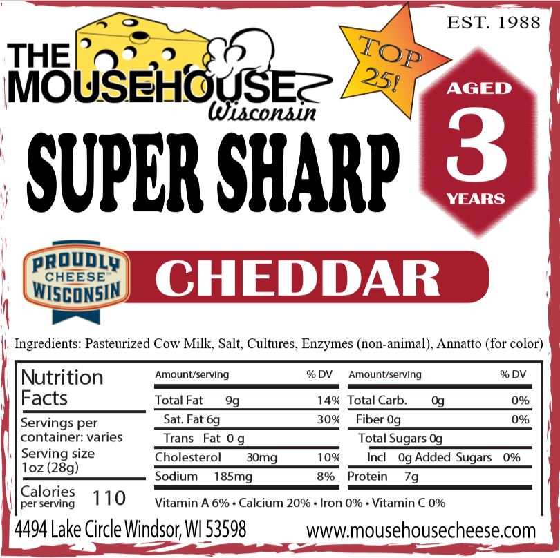 3 Year Old Super Sharp Cheddar