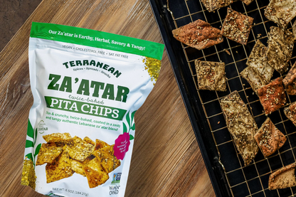 24 Pack Pita Chip Variety (8 Za'atar Pita Chips, 8 Spicy Za'atar Pita Chips, 8 Sea Salt Pita Chips)