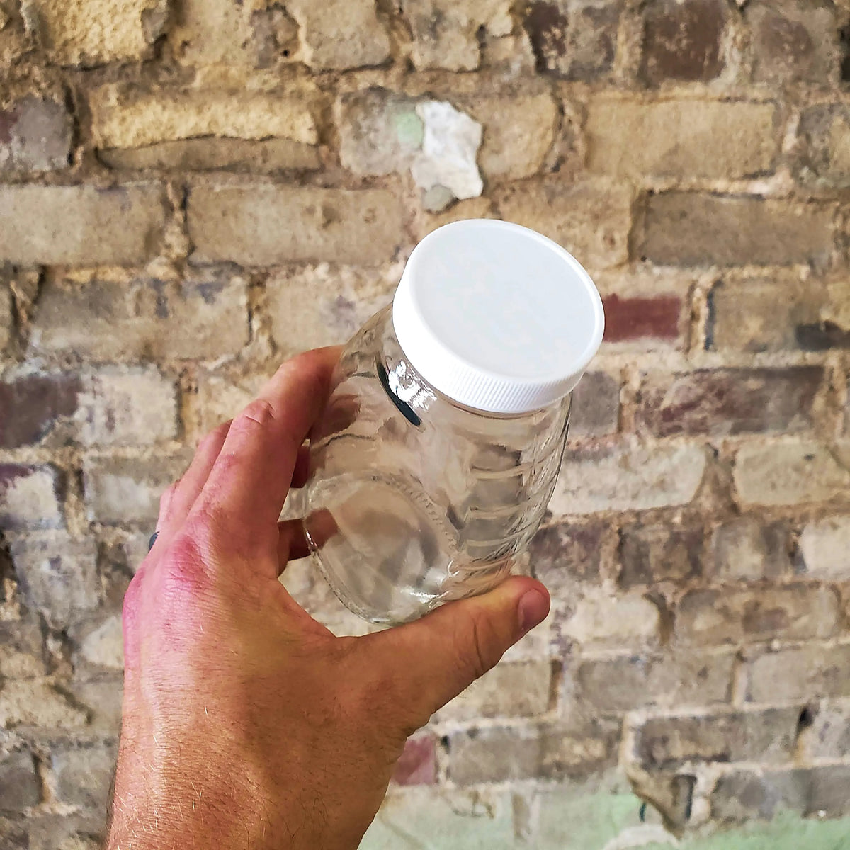 48 mm White Plastic Lids with Pressure Seal, image 5 of 8