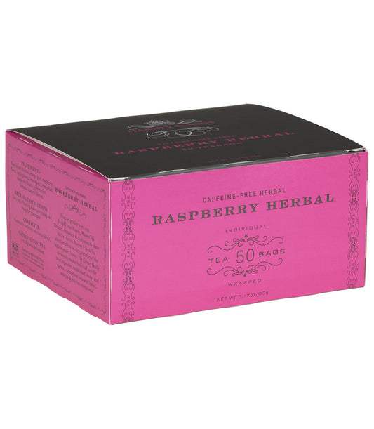 Raspberry Herbal, Box of 50 Wrapped Teabags