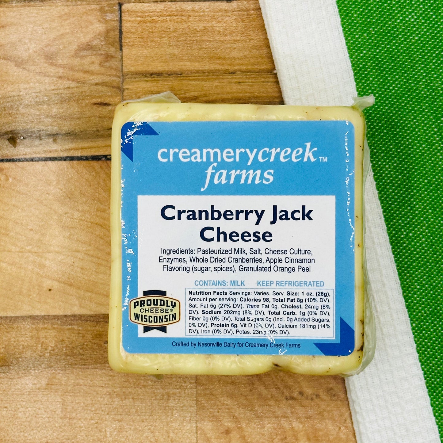 Wisconsin Cranberry Jack Cheese