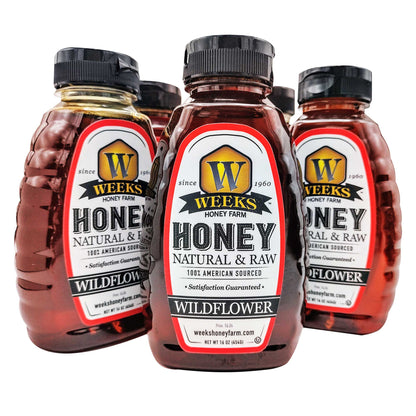 Pure Wildflower Honey - Natural & Raw | Weeks Honey Farm | Georgia
