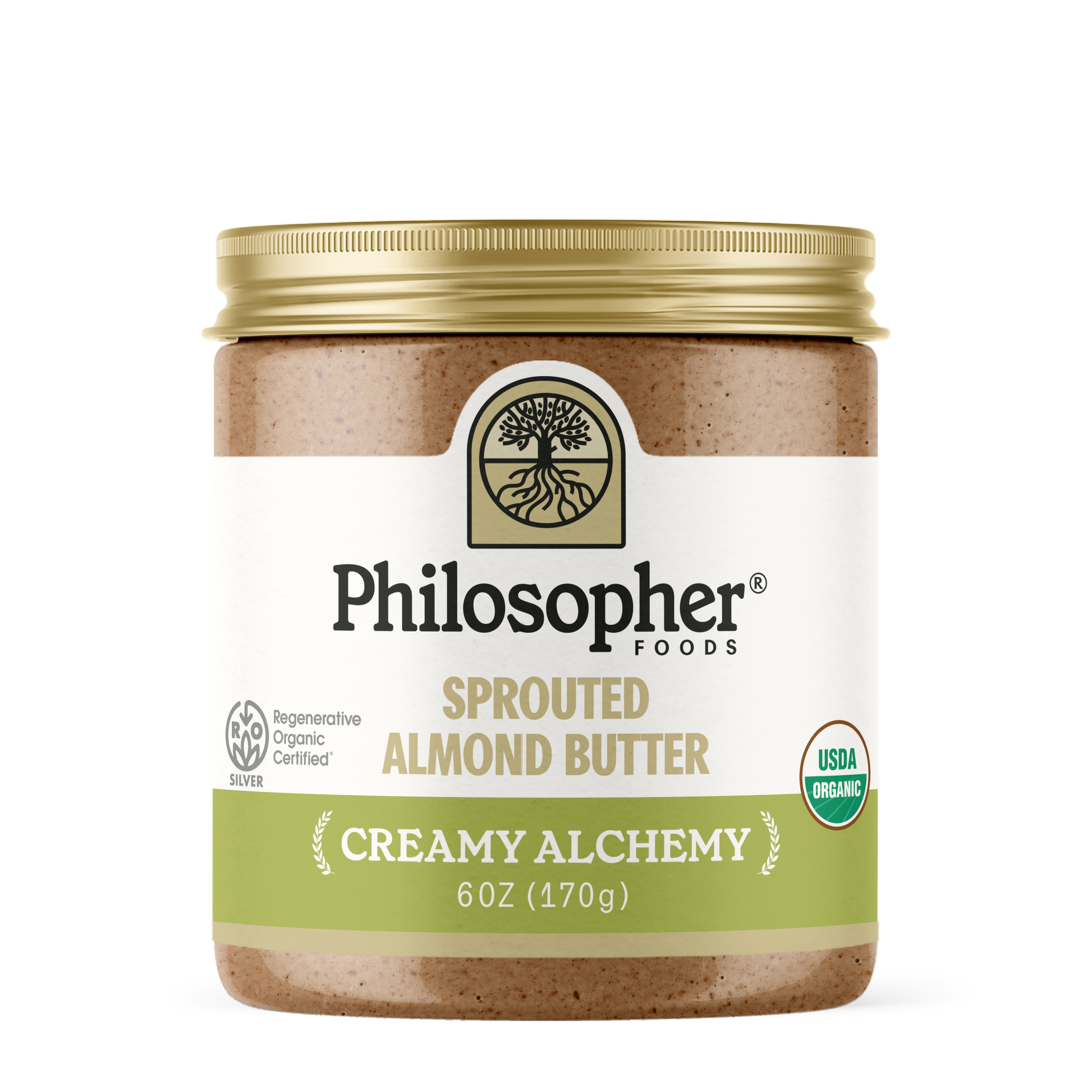 Creamy Alchemy Sprouted Almond Butter, Sprouted Almond Butter from Philosopher Foods