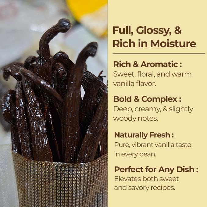 Buy Bulk Vanilla Beans for Baking, Extracts & More – Grade A (1 lb Pack)