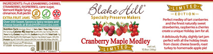 Cranberry Maple Medley Jam