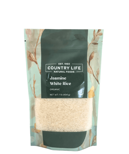 Jasmine Rice, White, Organic, Grains, Rice & Cereal from Country Life Natural Foods