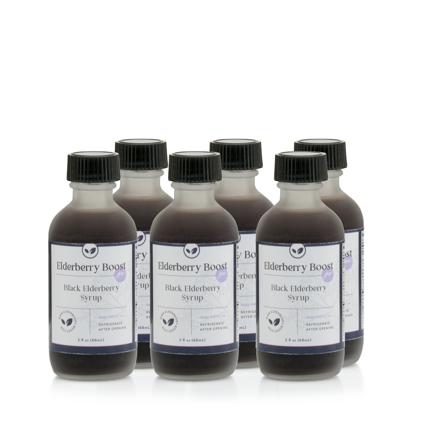 Elderberry Go! 2 oz Travel Size Jars - 6 Pack