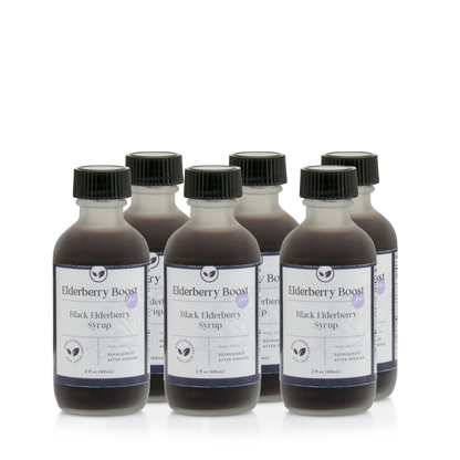 Elderberry Go! 2 oz Travel Size Jars - 6 Pack