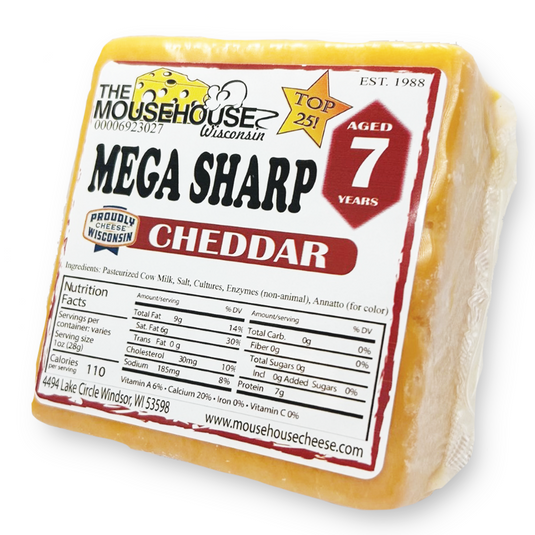 7 Year Old Mega Sharp Cheddar by Mousehouse Cheesehaus