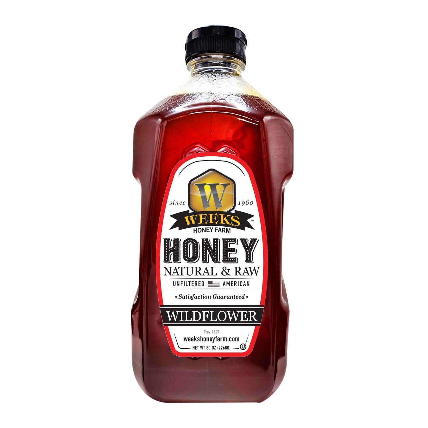 Pure Wildflower Honey - Natural & Raw | Weeks Honey Farm | Georgia