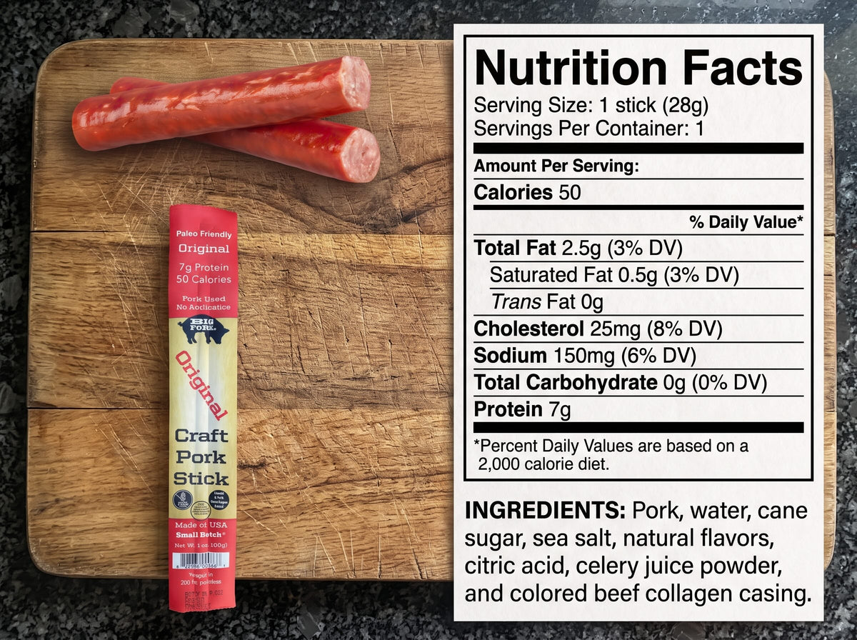 Craft Pork Snack Stick Sampler (3 sticks total), image 2 of 11