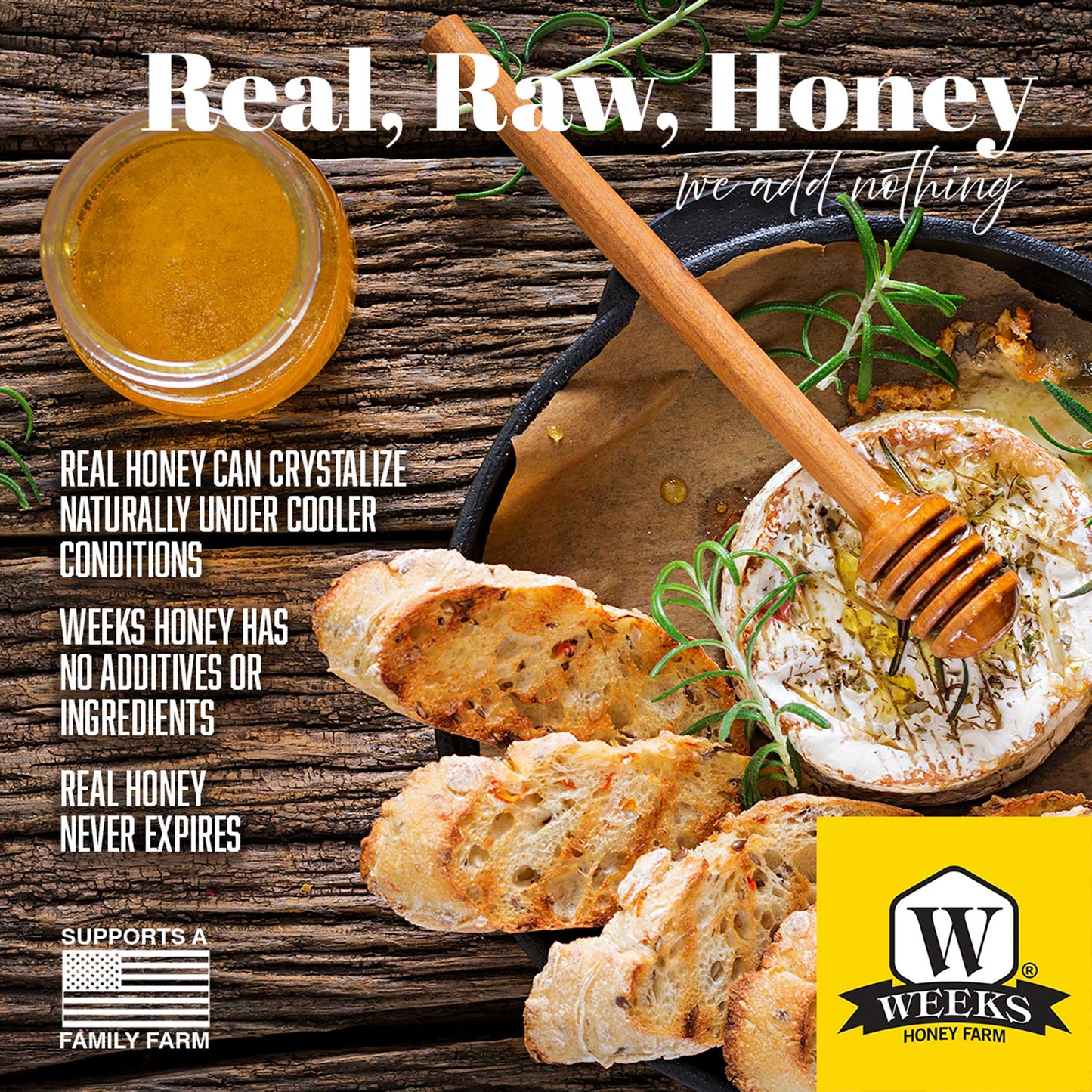 Our Best All-Natural Pure Raw Gallberry Honey