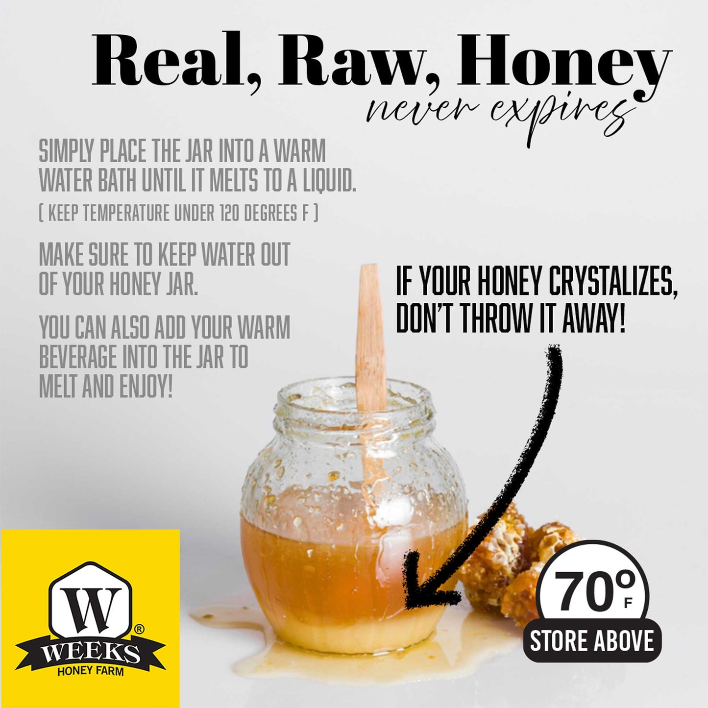 Our Best All-Natural Pure Raw Gallberry Honey