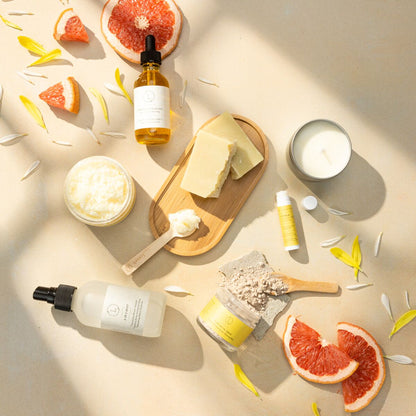 Citrus Care Package, Handmade Natural Bath and Body Gift Box