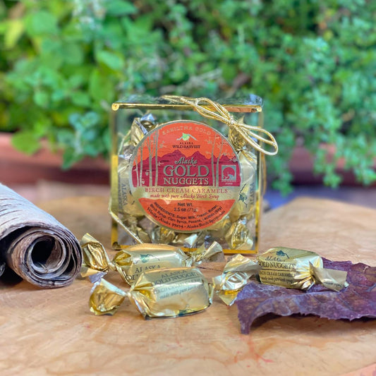 Alaska Gold Nugget Birch Cream Caramels