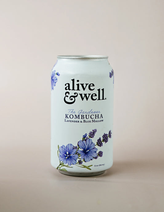 Lavender & Blue Mallow Kombucha Organic Bubble Goods