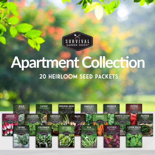 Apartment Kit Seed Vault - 20 Container Friendly Varieties
