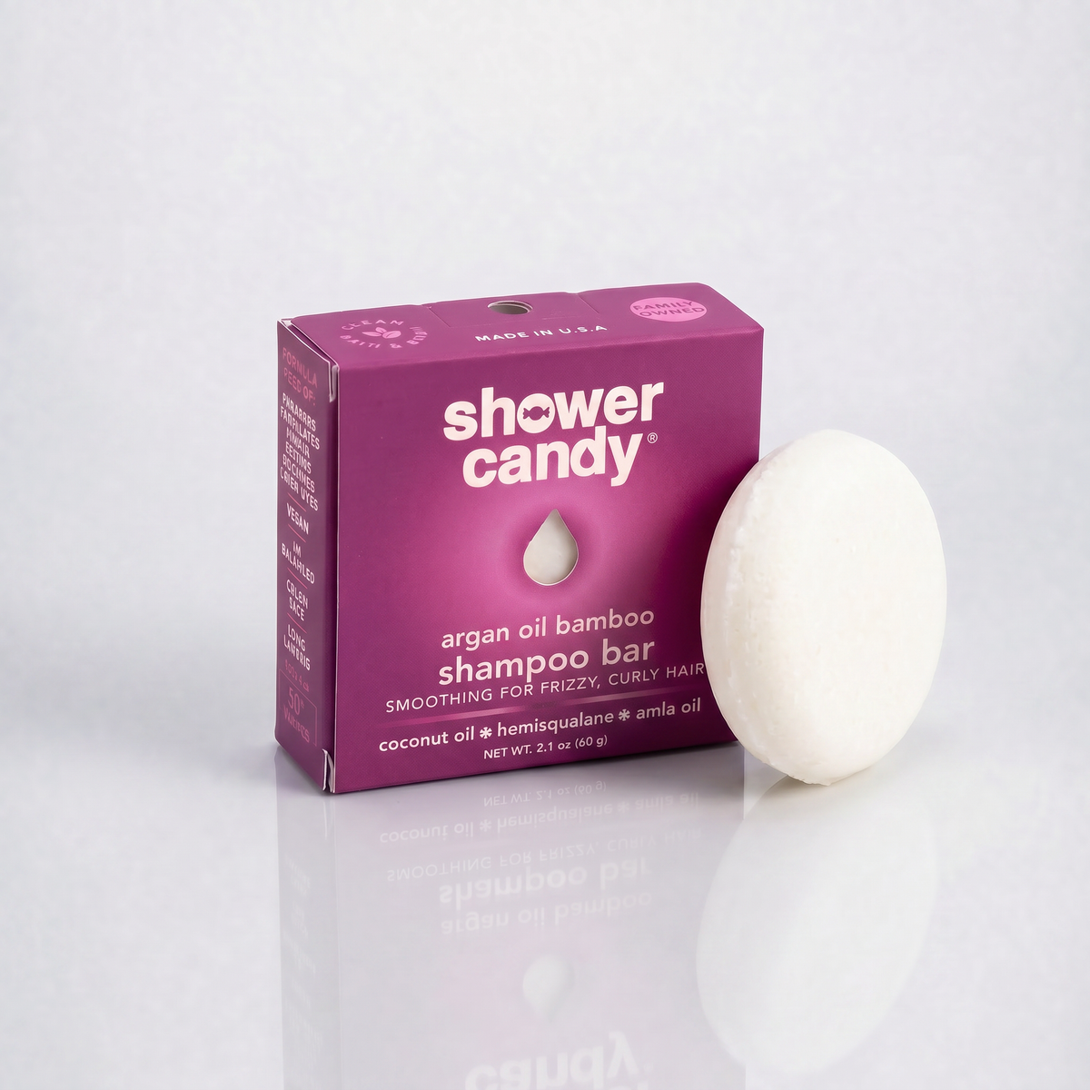 Argan Oil Bamboo Shampoo Bar for Curly Hair, image 2 of 11