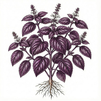 BASIL Seeds, Purple Ruffles