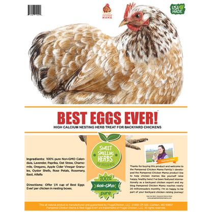 Best Eggs Ever! Nesting Herbs (Chamomile, Roses, Lavender, Cornflowers, & Calendula) For Pet Chickens