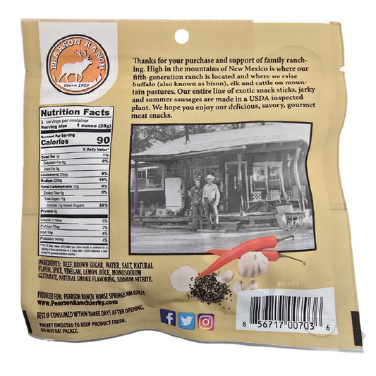 Hot & Sweet Beef Jerky - 3 oz
