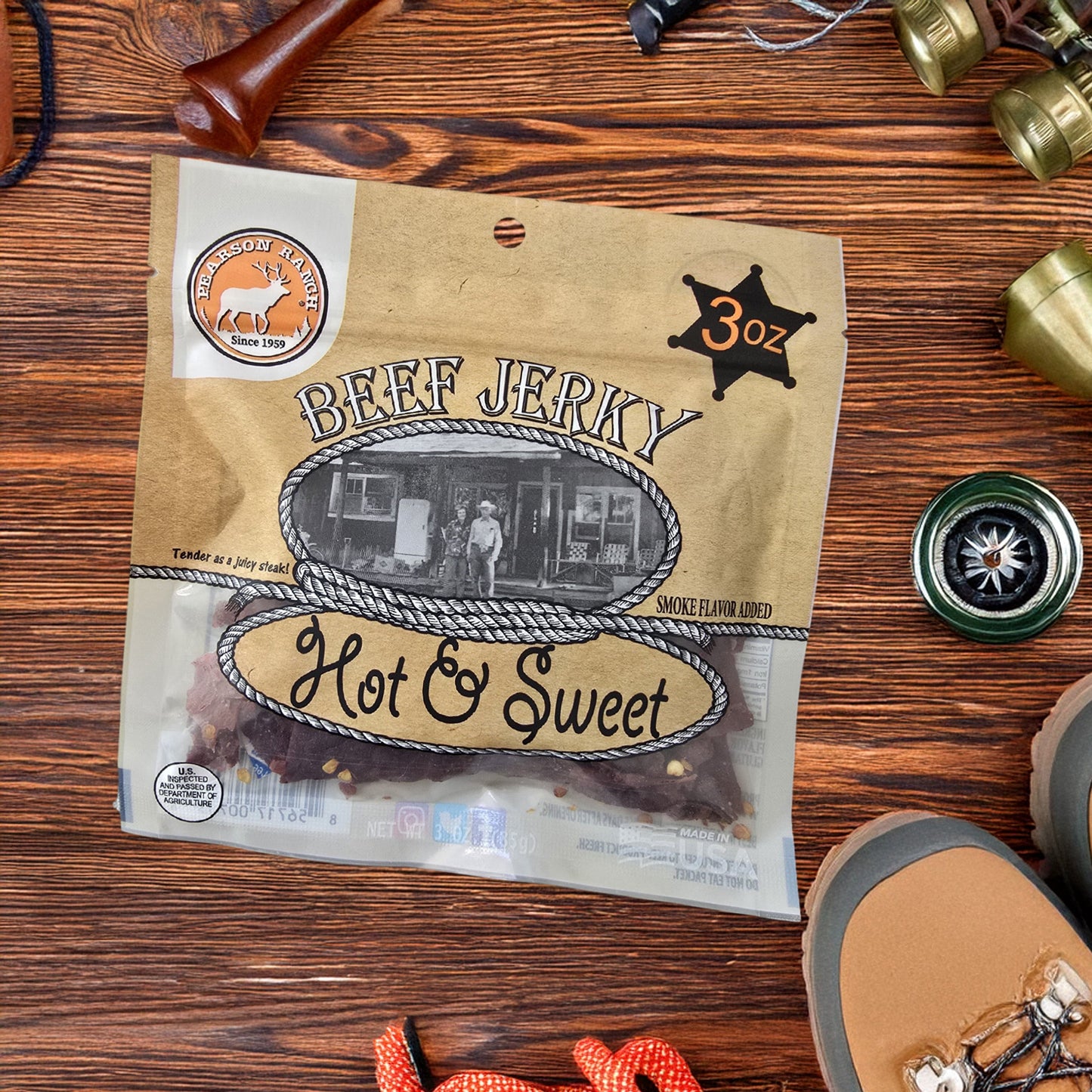 Hot & Sweet Beef Jerky - 3 oz