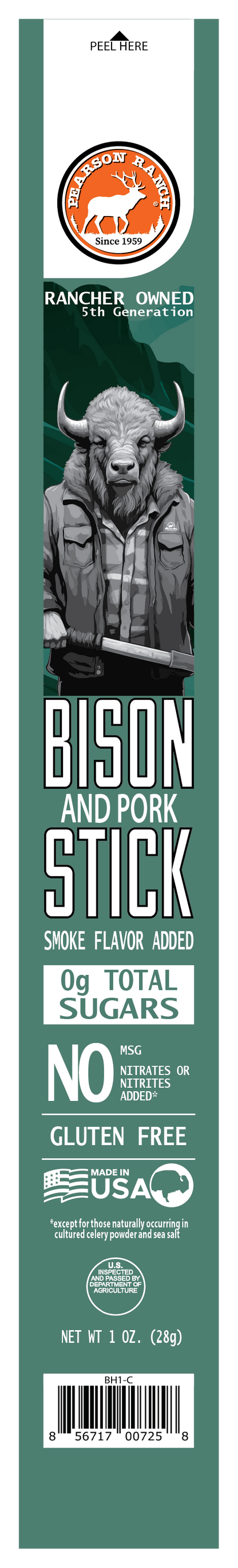 Bison Hickory Smoked Snack Stick