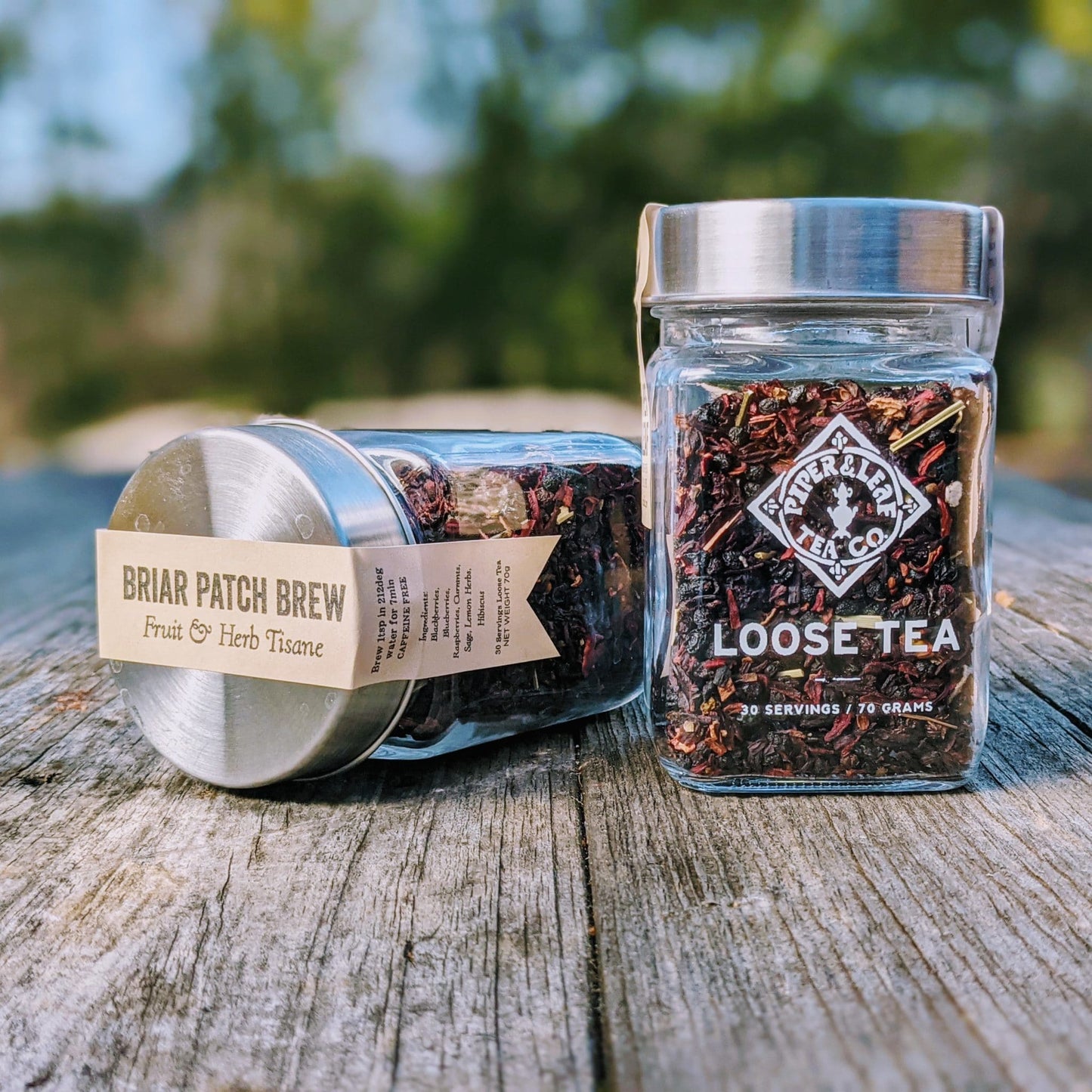 Briar Patch Brew Glass Jar of Loose Leaf Tea - 30 Servings