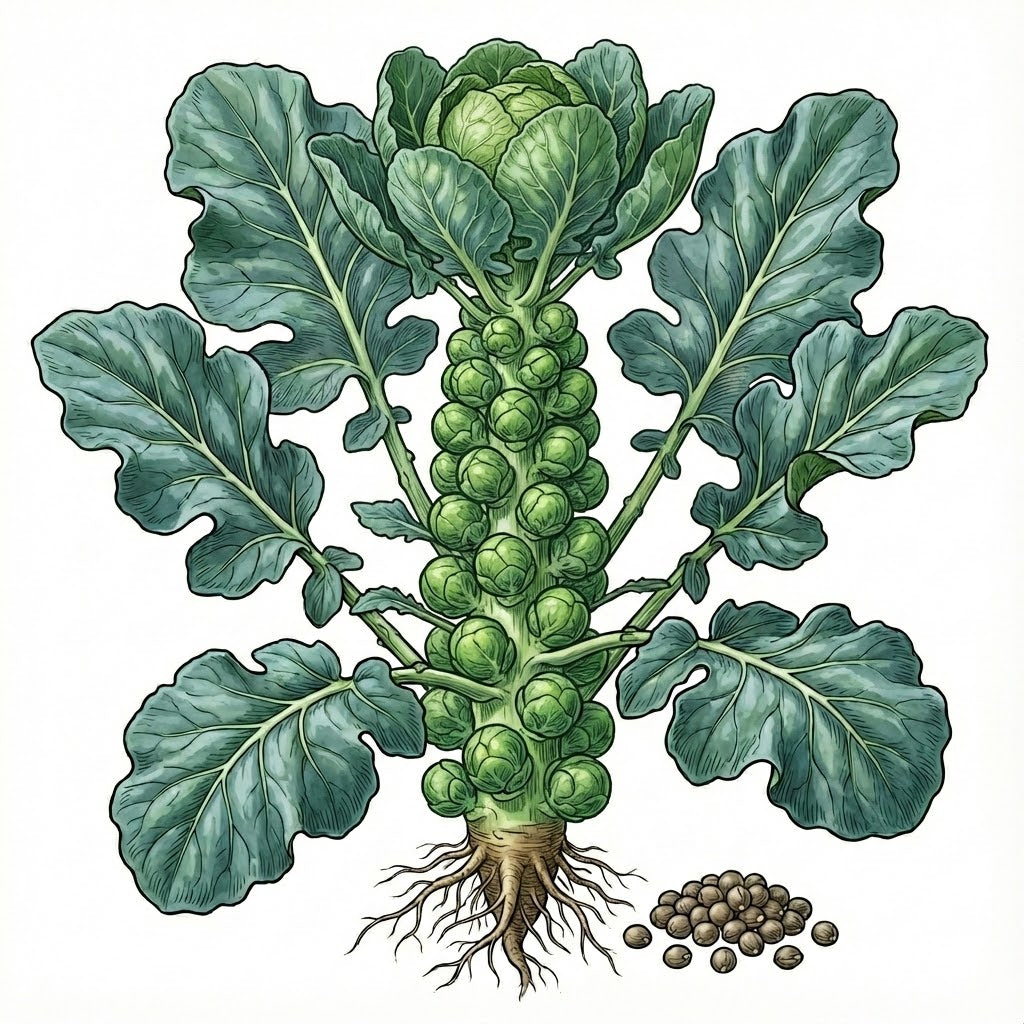 BRUSSEL SPROUT Seeds, Long Island