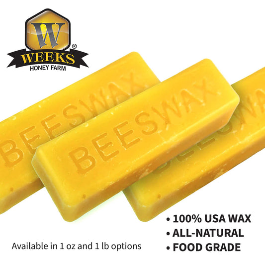 Pure American Beeswax | Weeks Honey Farm
