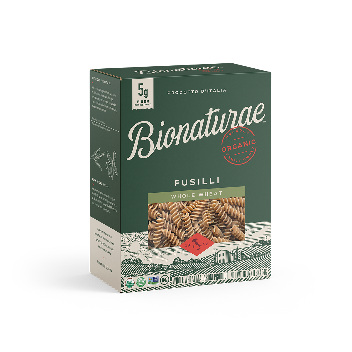 Organic Whole Wheat Fusilli by Jovial Foods
