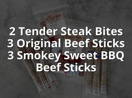 Trail Boss Box - Beef Jerky & Beef Sticks Package