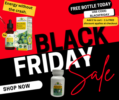 Rhodiola Rosea Tincture – Natural Stress & Energy Support (2 oz)