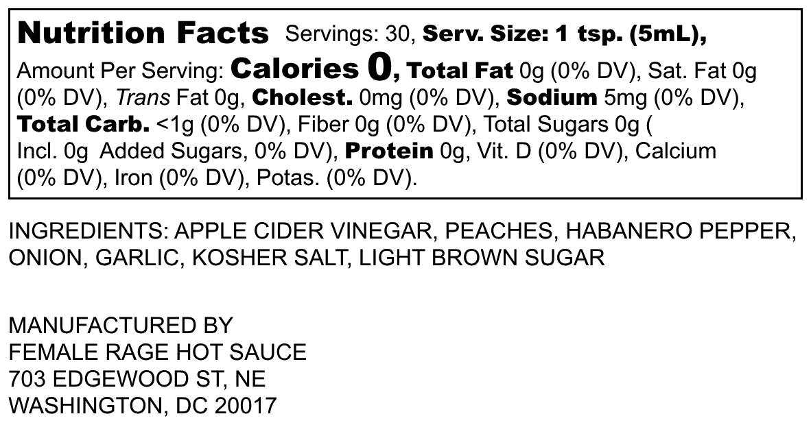 Brown Sugar Peach Hot Sauce