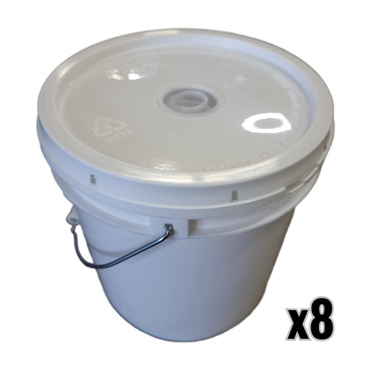 Bucket Feeder With Feeding Plugs