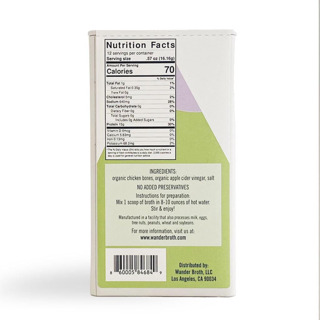Organic Pasture-Raised Chicken Bone Broth - Bulk