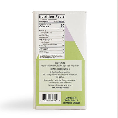 Organic Pasture-Raised Chicken Bone Broth - Bulk