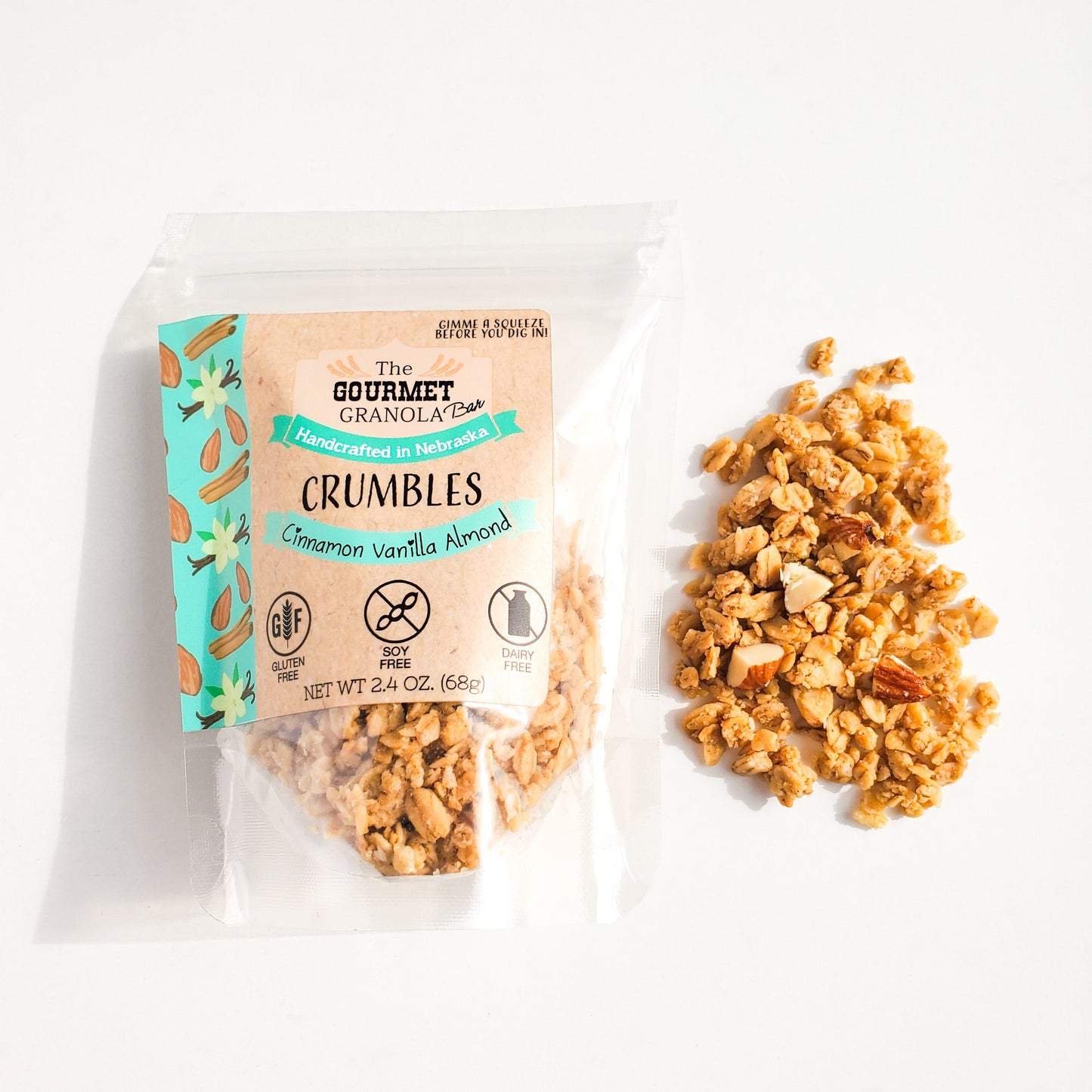Cinnamon Vanilla Almond Crumbles