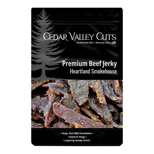 Heartland Smokehouse BBQ Premium Beef Jerky by Cedar Valley Cuts