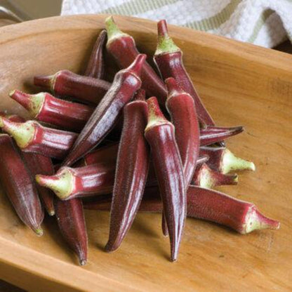 Okra, Carmine Splendor F1 Seeds